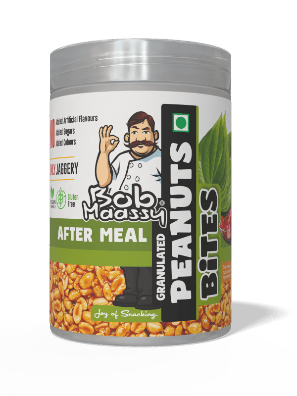 After Meal Flavoured Granulated Peanut Bites - Bob Maassy