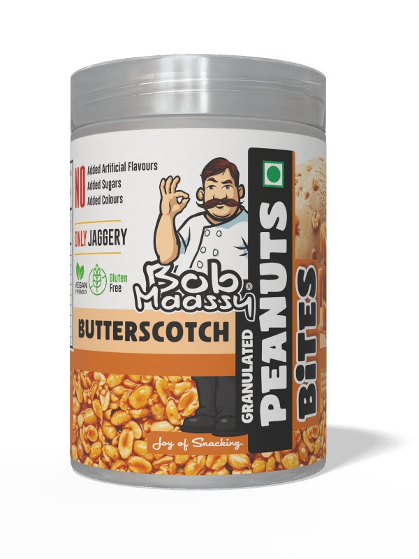 Butterscotch Flavoured Granulated Peanut Bites - Bob Maassy