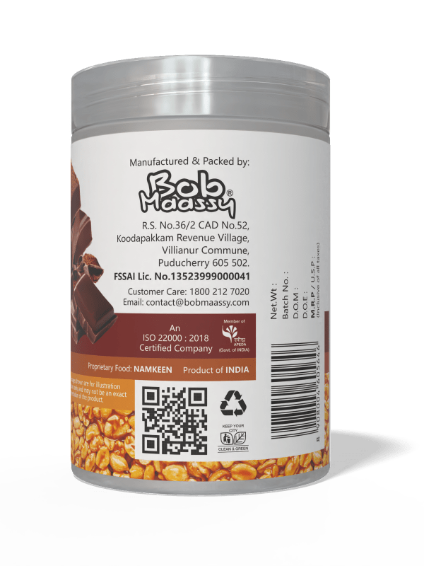 Chocolate Flavoured Granulated Peanut Bites - Bob Maassy