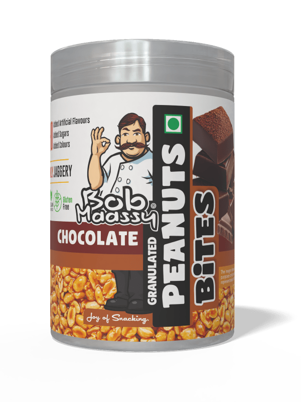 Chocolate Flavoured Granulated Peanut Bites - Bob Maassy