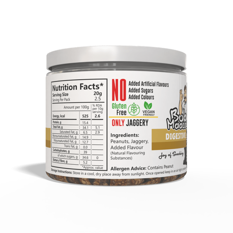 Digestive Flavoured Granulated Peanut Bites - Bob Maassy