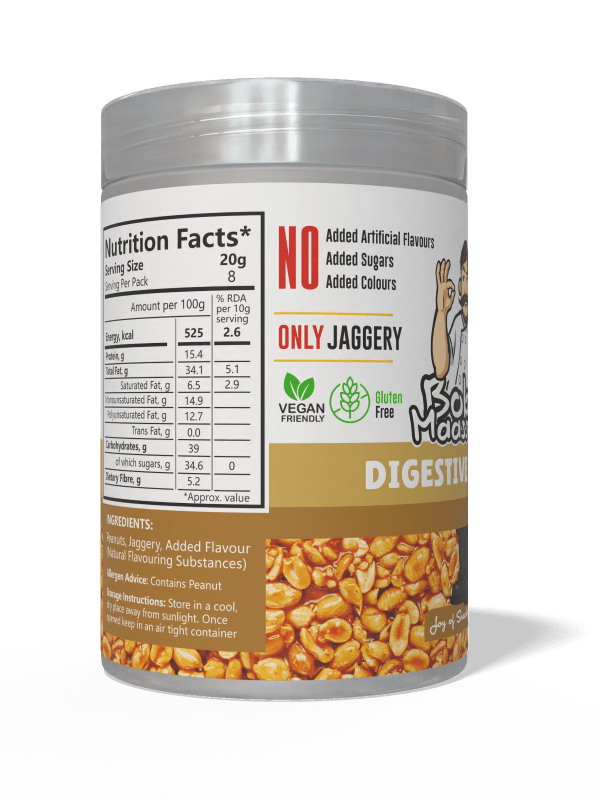 Digestive Flavoured Granulated Peanut Bites - Bob Maassy