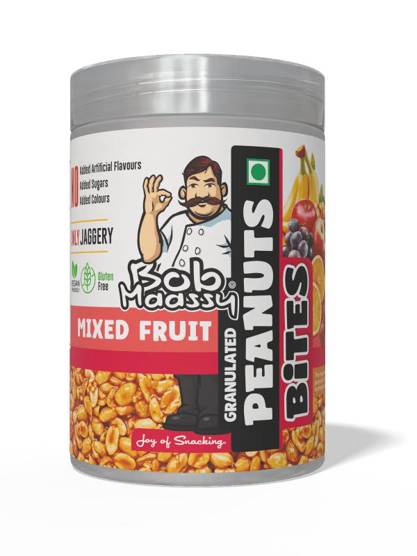 Mixed Fruit Flavoured Granulated Peanut Bites - Bob Maassy