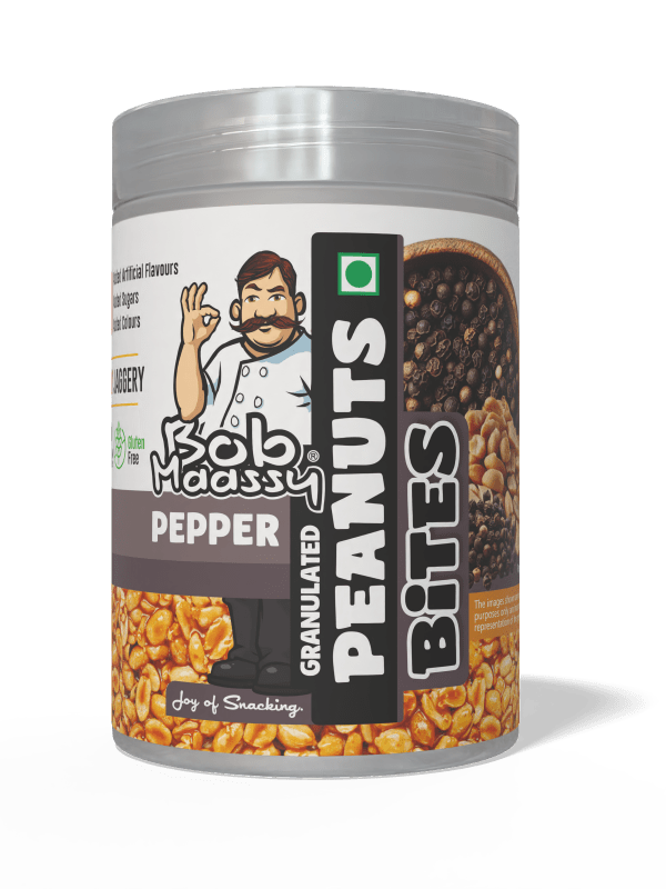 Pepper Flavoured Granulated Peanut Bites - Bob Maassy