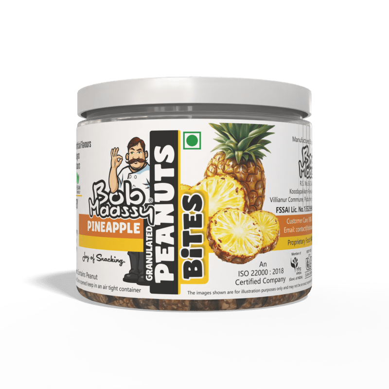 Pineapple Flavoured Granulated Peanut Bites - Bob Maassy