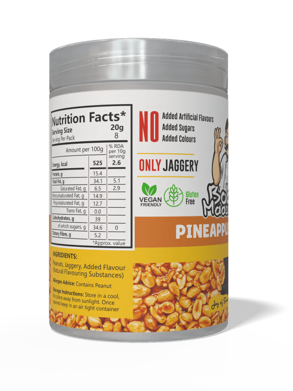 Pineapple Flavoured Granulated Peanut Bites - Bob Maassy