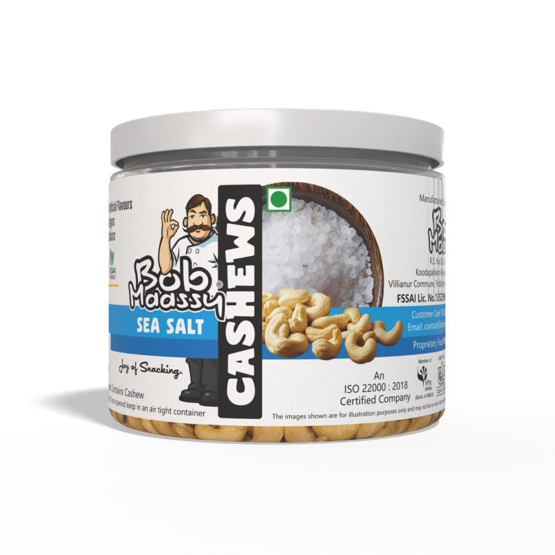 Sea Salt Flavoured Cashew Nuts - Bob Maassy
