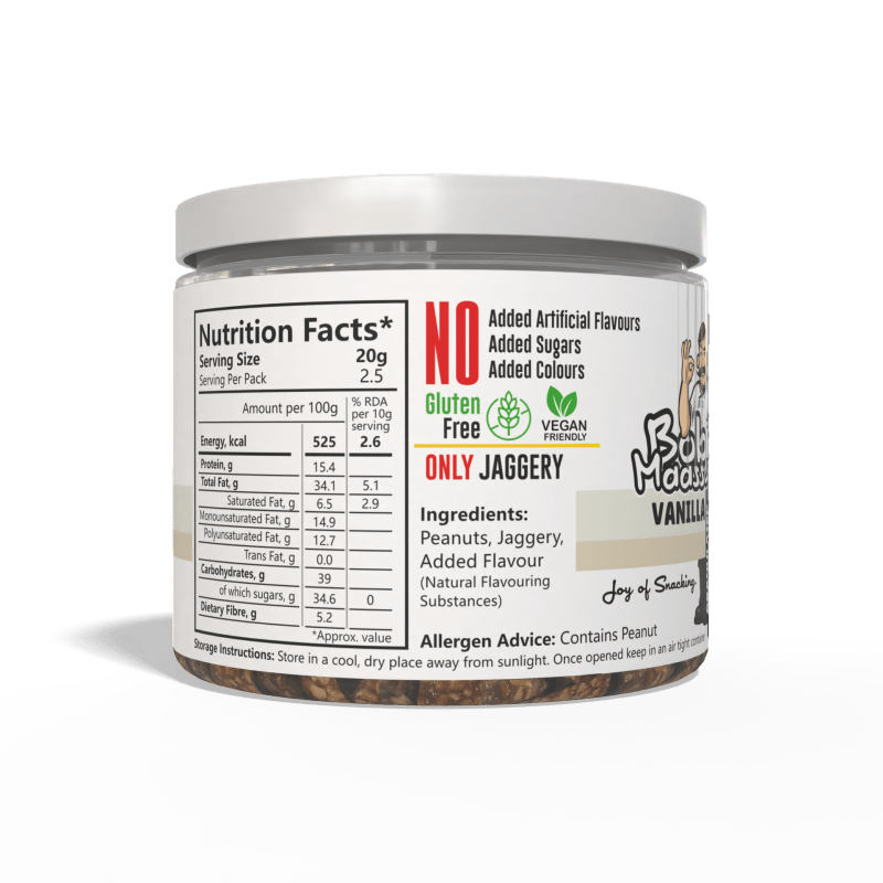 Vanilla Flavoured Granulated Peanut Bites - Bob Maassy