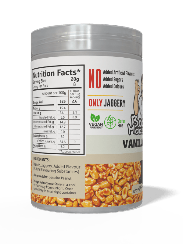 Vanilla Flavoured Granulated Peanut Bites - Bob Maassy
