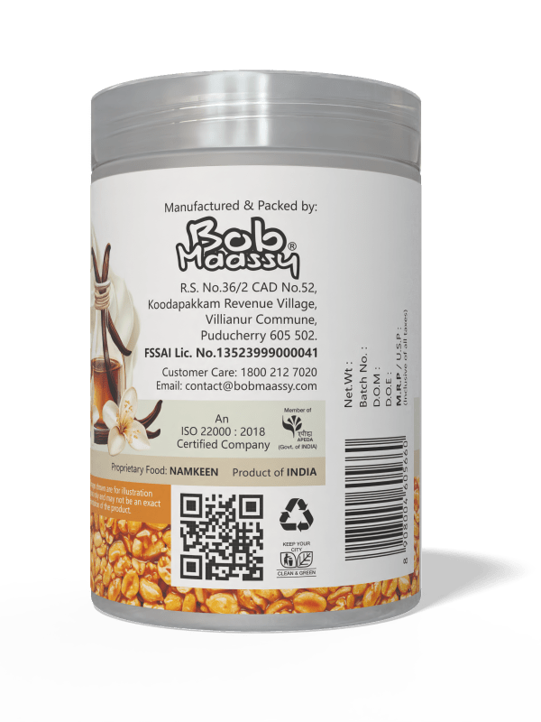 Vanilla Flavoured Granulated Peanut Bites - Bob Maassy