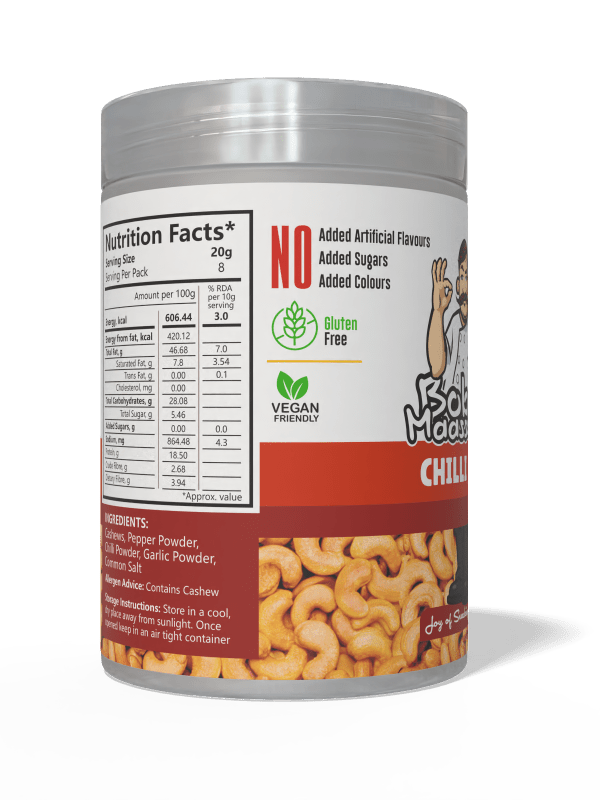 Chilli Flavoured Cashew Nuts - Bob Maassy