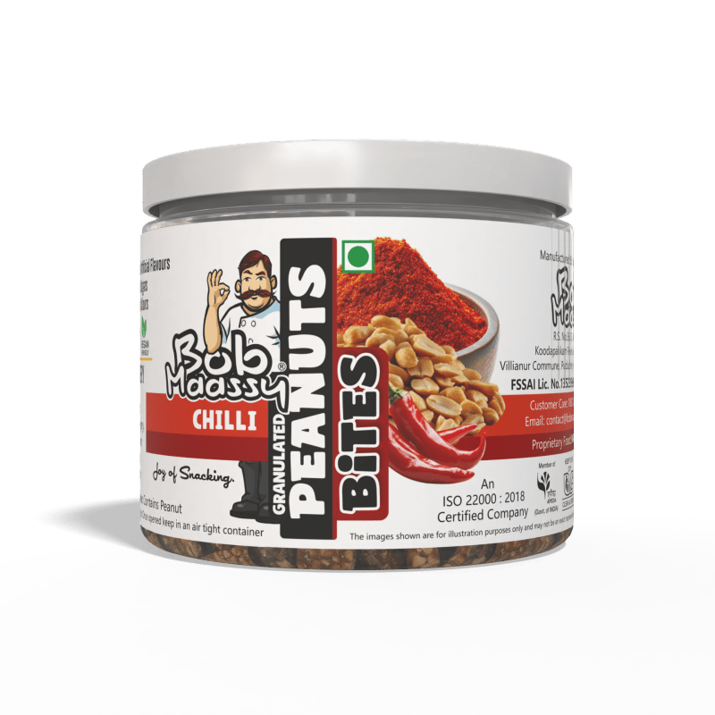 Chilli Flavoured Granulated Peanut Bites - Bob Maassy