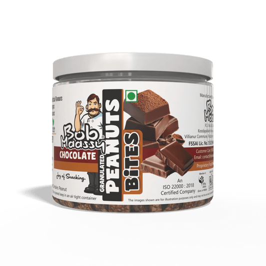 Chocolate Flavoured Granulated Peanut Bites - Bob Maassy
