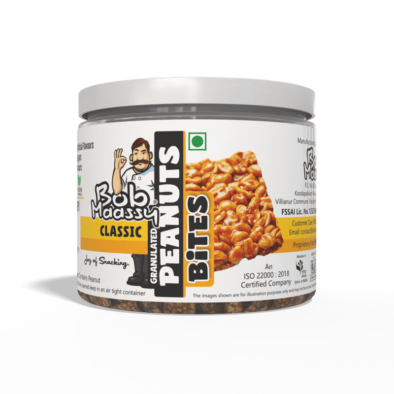 Classic Flavoured Granulated Peanut Bites - Bob Maassy