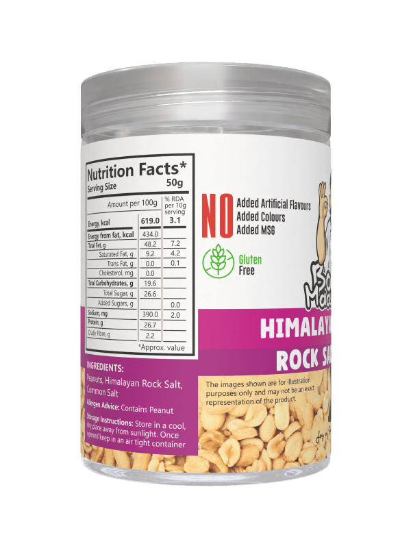 Himalayan Rock Salt Flavoured Peanuts - Bob Maassy