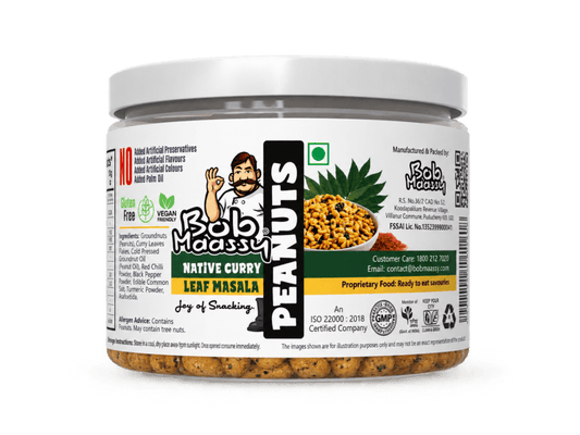 Native Curry Leaf Masala Flavoured Peanuts - Bob Maassy