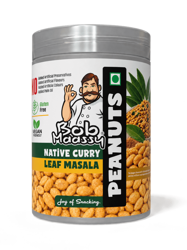 Native Curry Leaf Masala Flavoured Peanuts - Bob Maassy