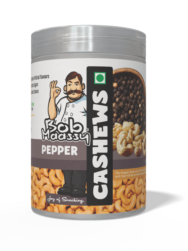 Pepper Flavoured Cashew Nuts - Bob Maassy